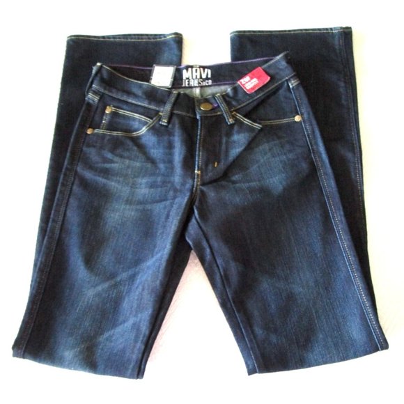 Mavi Zoe Boot Cut Jeans 26/34 - Retro Deep Hollywood Star Denim Low-Rise NewWTag - Picture 9 of 10